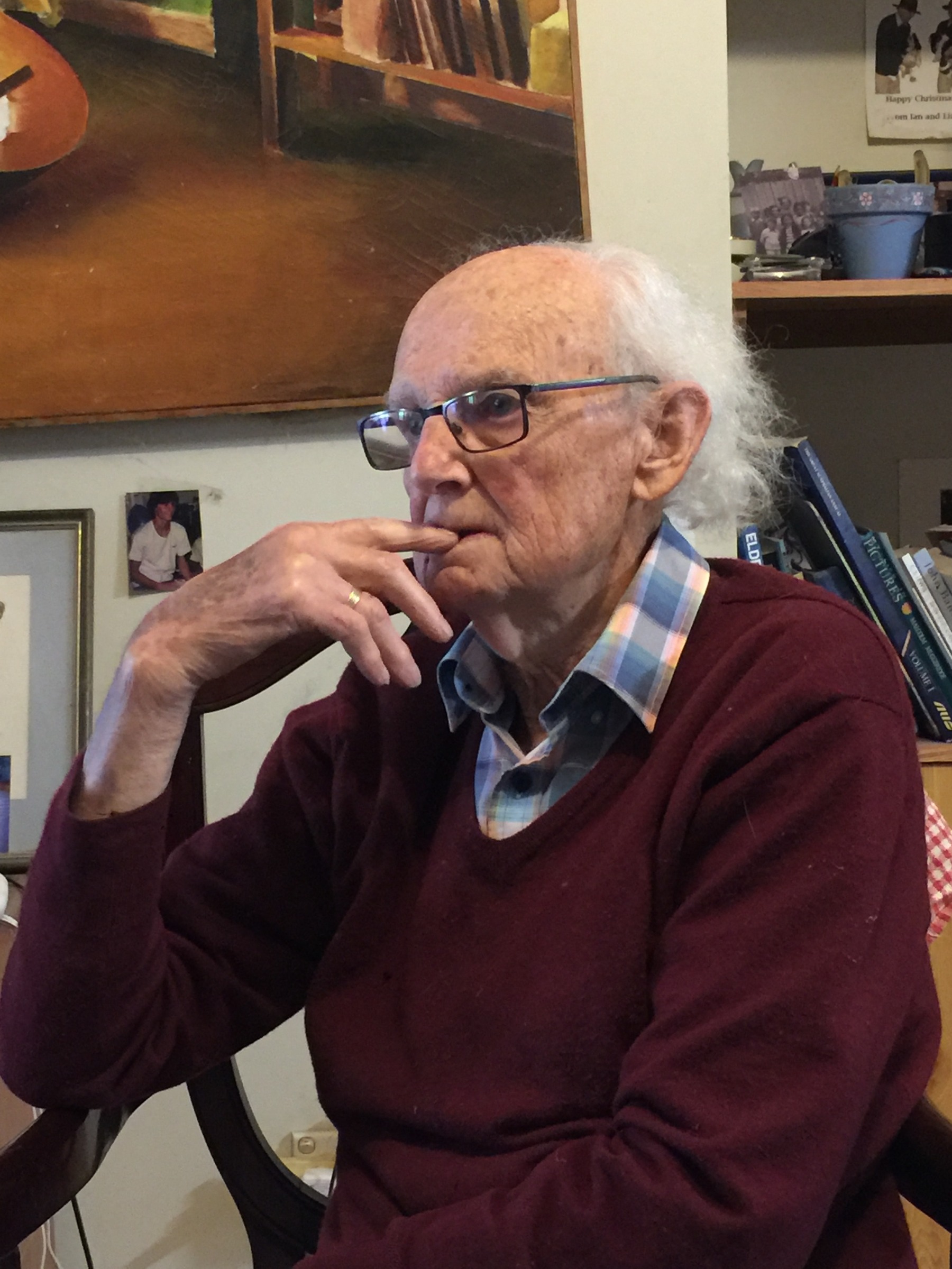 Ian Wenzel at home during a visit on 20 December 2020