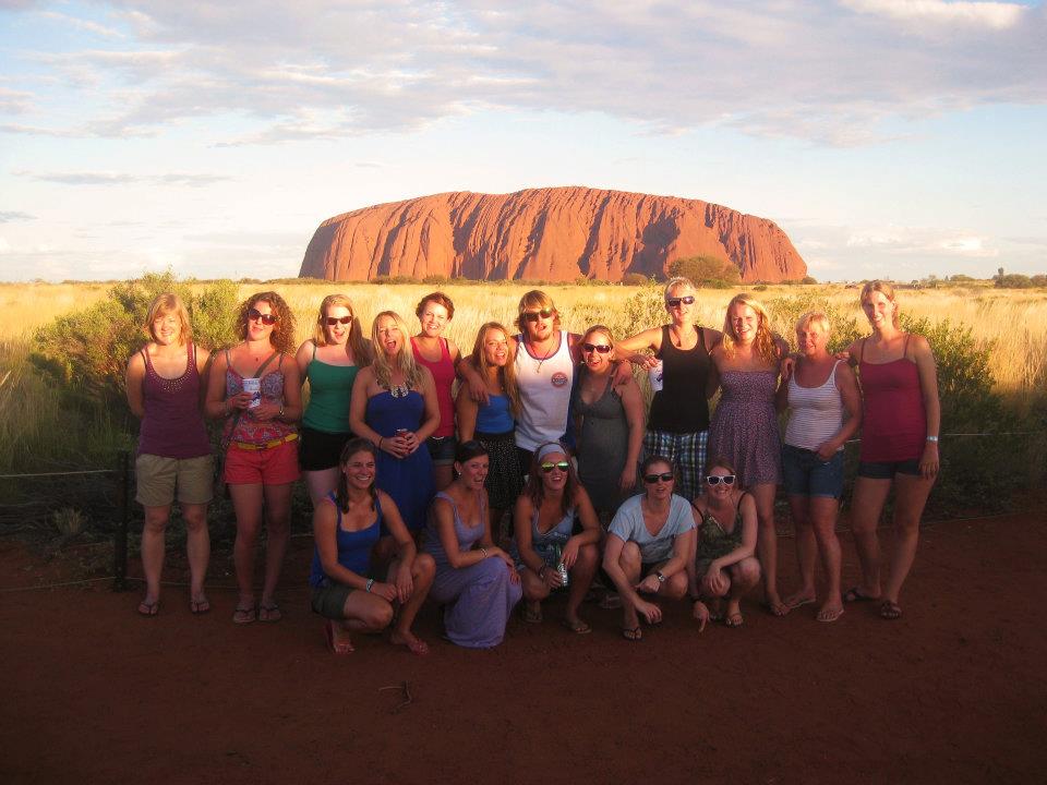 Family group at Uluru