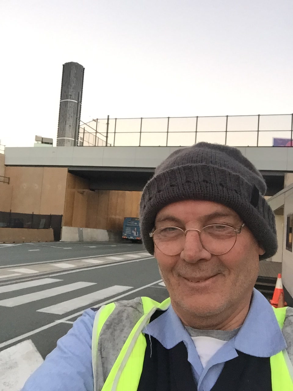 Portrait of Martin in a high-visibility vest