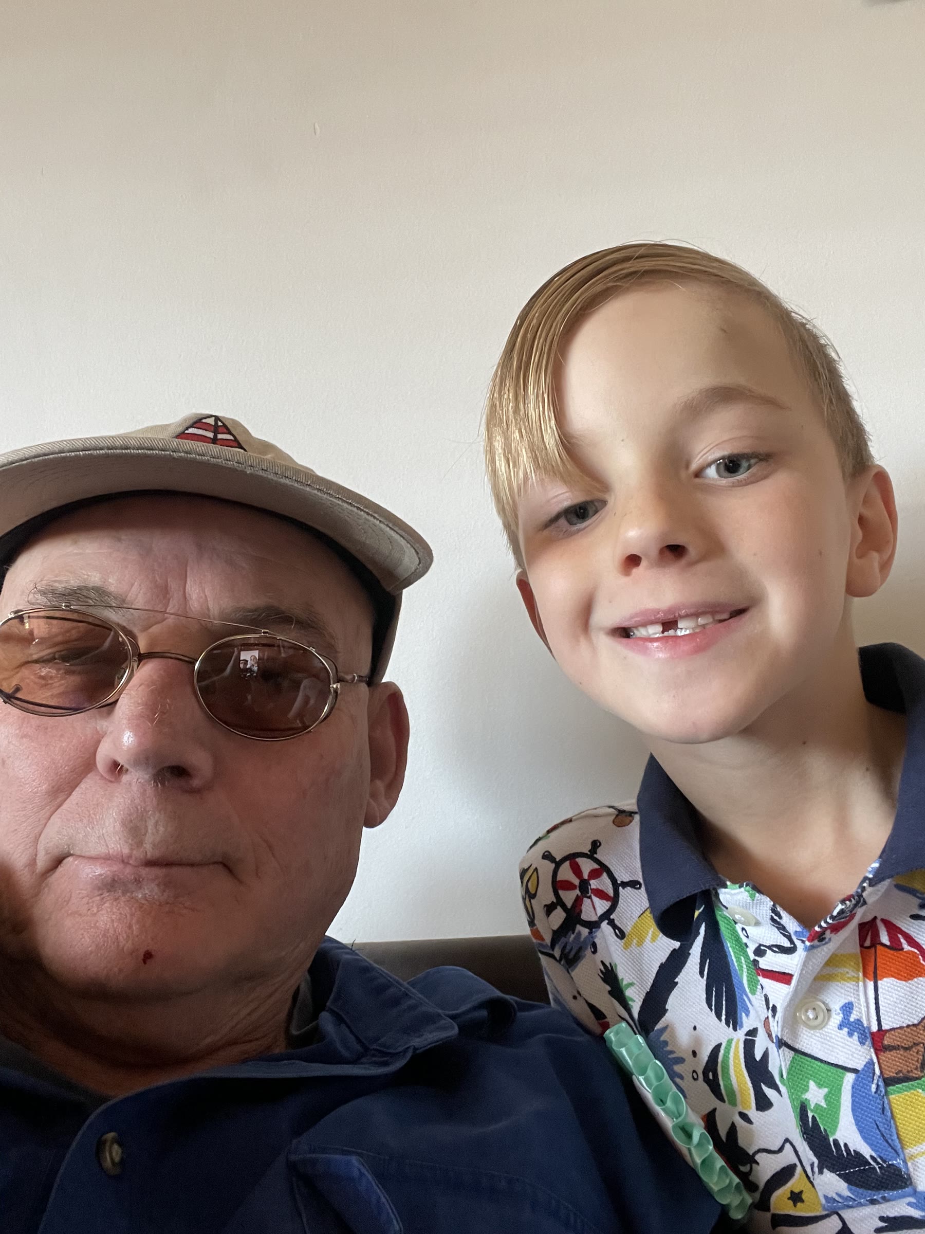 Martin in a close selfie with Olly
