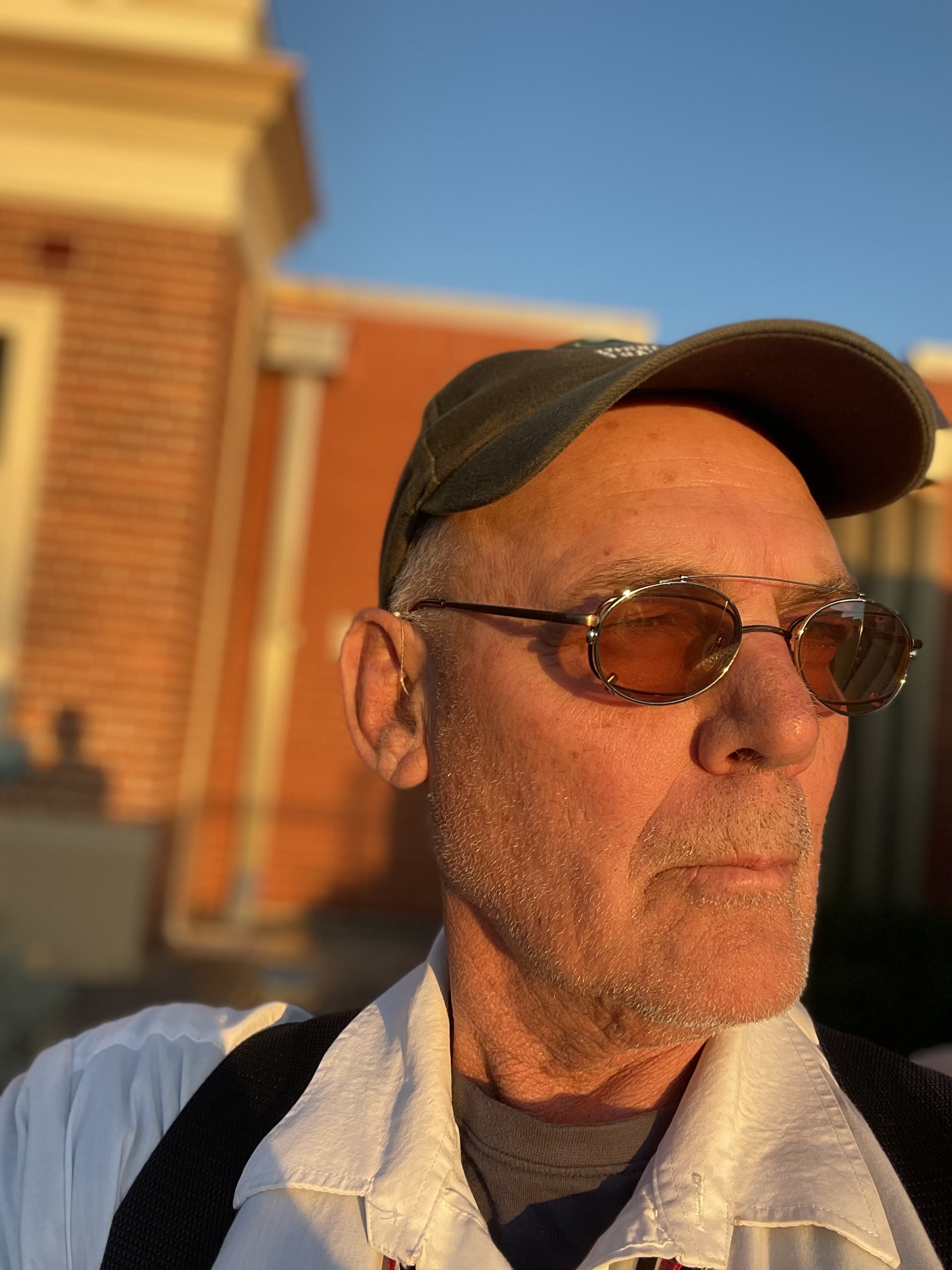 Solo portrait of Martin in evening light