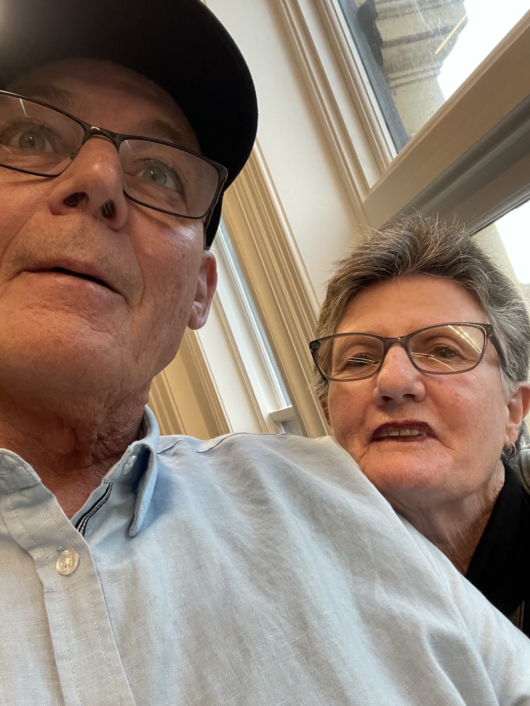 Martin and Yvonne Payne in a close-up selfie